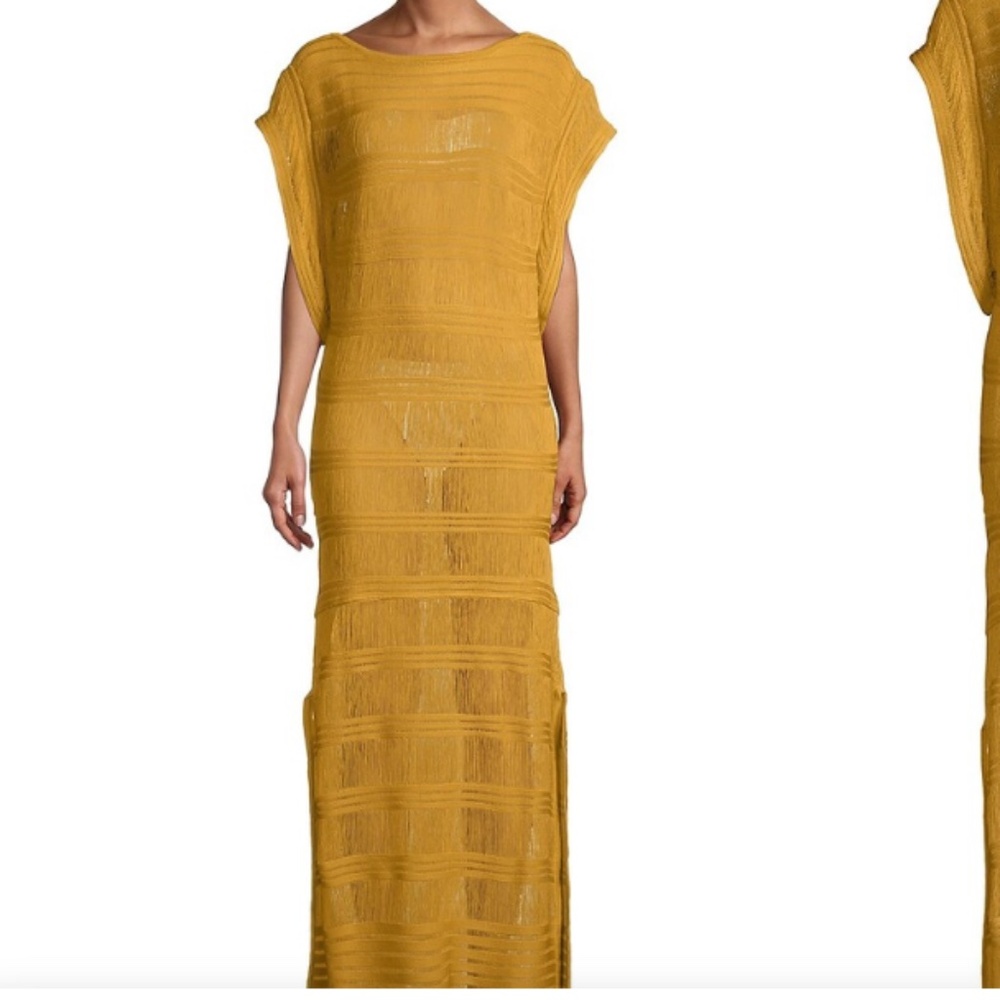 Baobab Naufragio Striped Maxi Dress ‘gold’